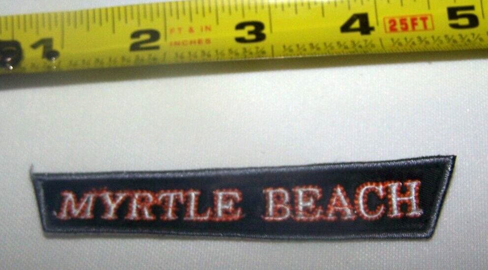 HARLEY RIDER -- MYRTLE BEACH -- HOG VEST JACKET PATCH