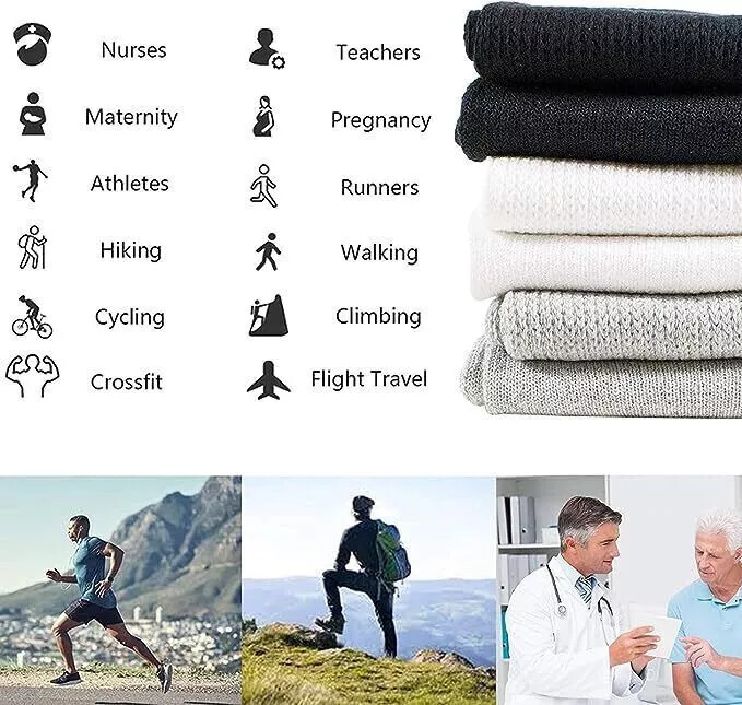 5-10 Dozens Wholesale Bulk Lots Men's Women Diabetic Crew Socks Size 9-15