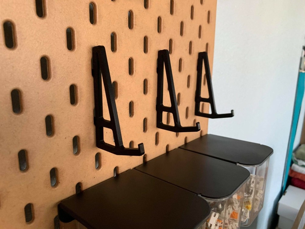 2x IKEA 25mm SKADIS PEGBOARD ACCESSORY Mechanical Keyboard Mount Holder