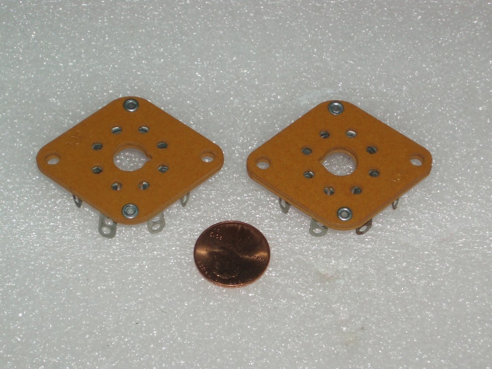 PARASET replica transceiver- set of 2 octal WAFER socket NOS New Old Stock