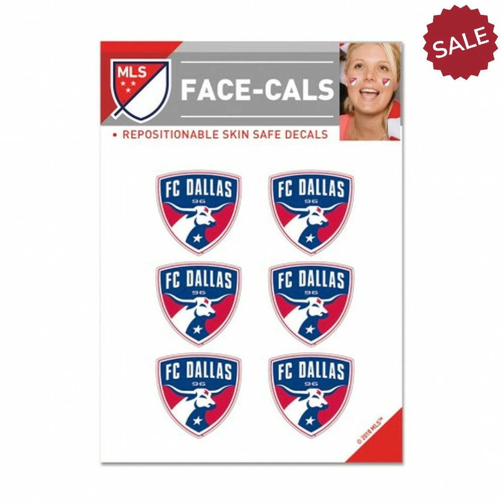 FC Dallas Tattoo Face Cals Special Order