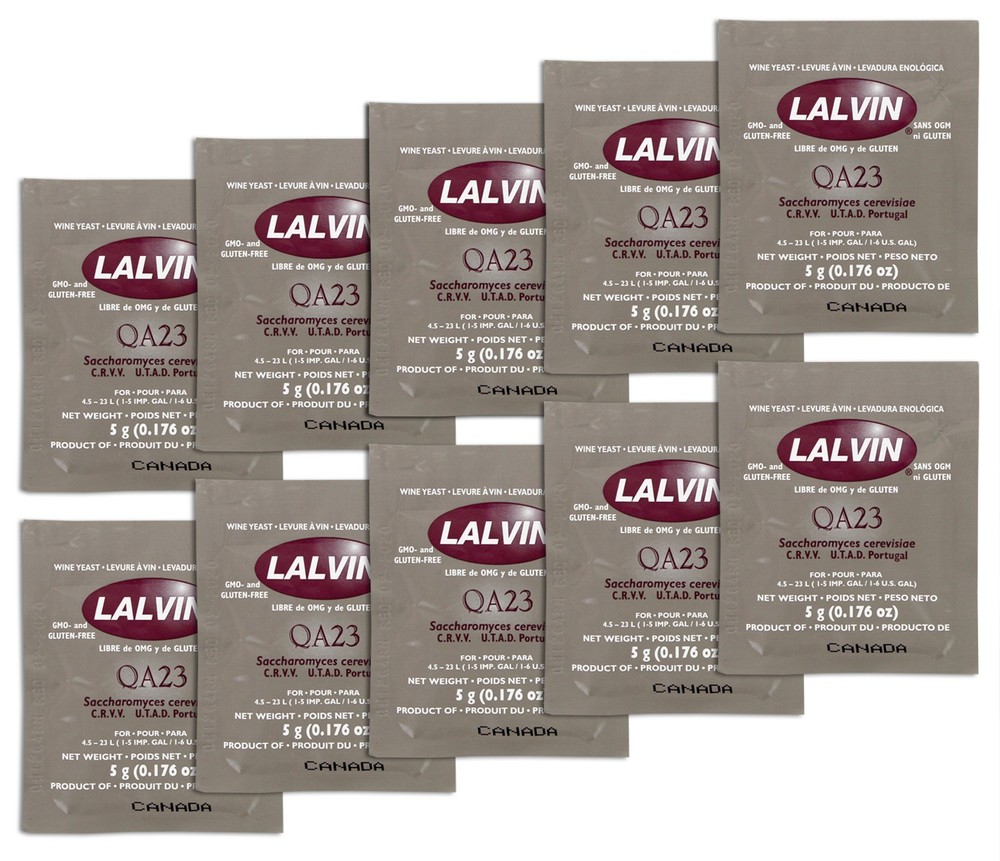 Lalvin QA23 Wine Yeast- 10 Packets