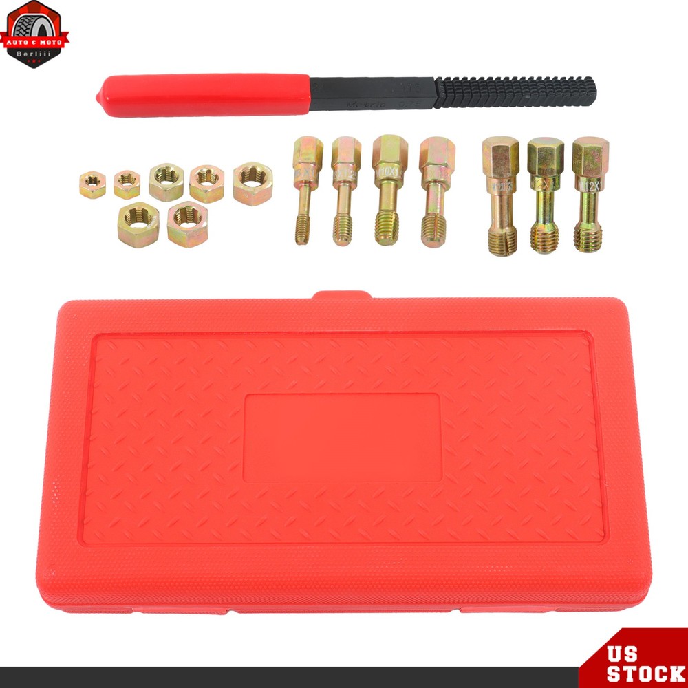 Metric Thread Chaser Set Rethread Repair Tool M6 M8 M10 M12 Thread Restorer Set