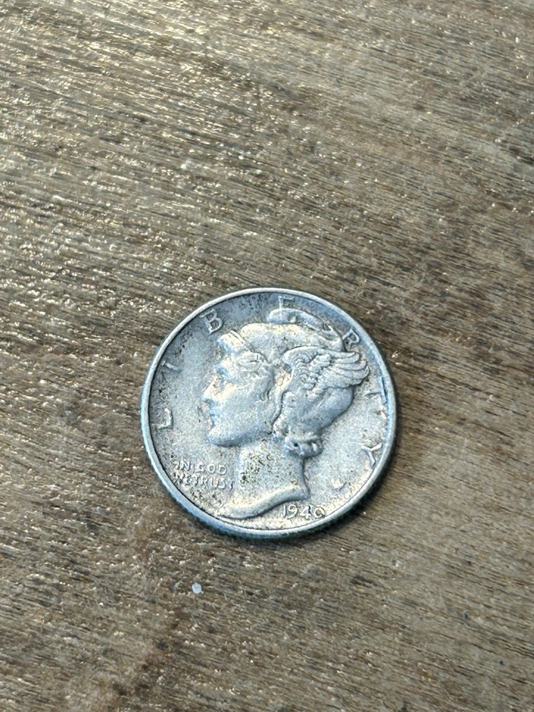 1940 Mercury Dime XF+