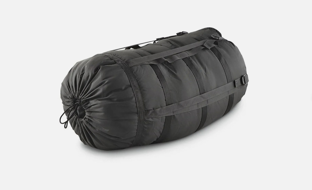 NEW US Military 9 Strap Large Compression Stuff Sack Sleep System Black USGI
