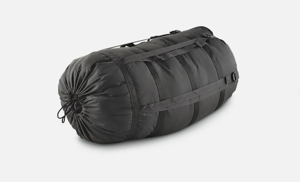 US Military 9 Strap Compression Stuff Sack Sleep System Black TENNIER EXCELLENT
