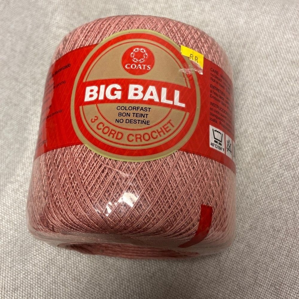 Pink and Cream Crochet Thread Set (new)