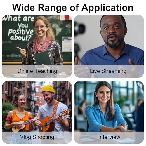 Mini Microphone for iPhone/iPad/Android, Professional Wireless Lavalier