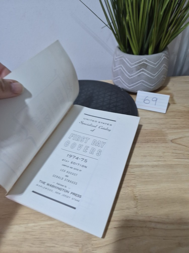 1974 Washington Press US First Day Covers Catalog 41st Ed. Paperback