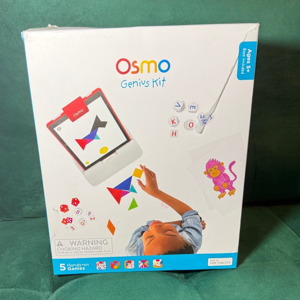 Osmo Genius Kit for Amazon Fire Tablets 5 Hands-On Learning Games