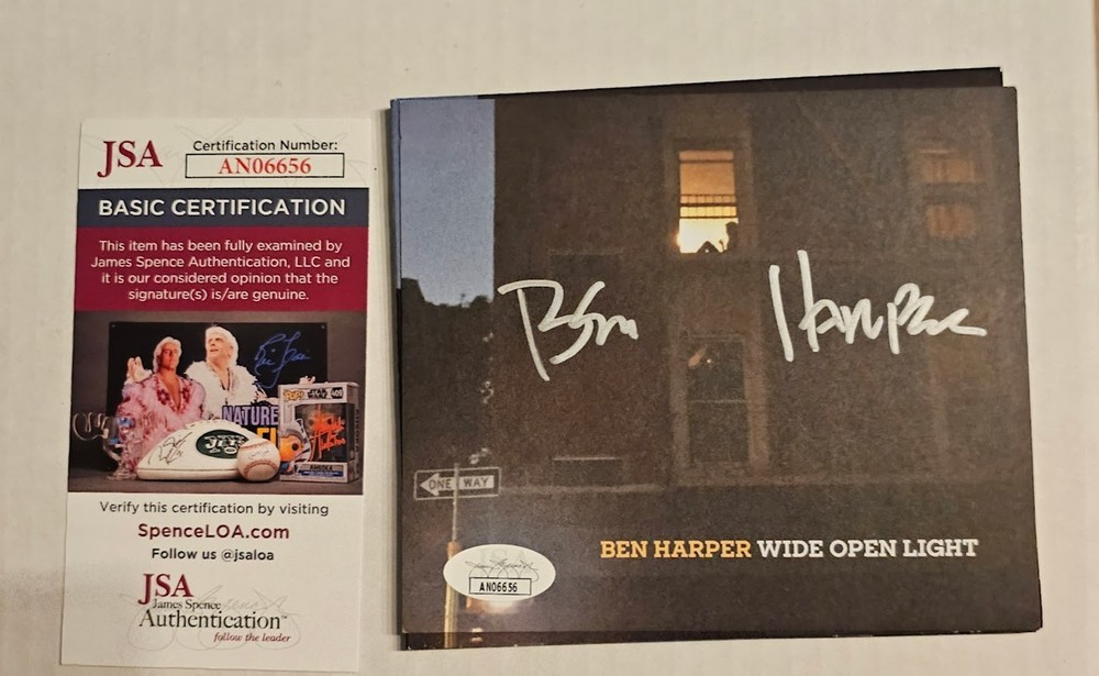 Ben Harper Signed autographed Wide Open Light CD JSA COA