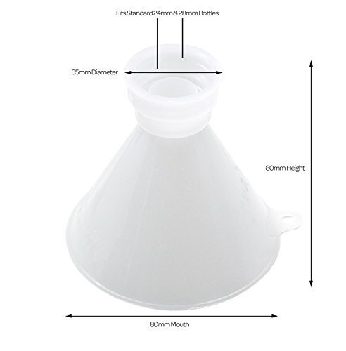 - Threaded Plastic Funnels for 24 mm and 28 mm Bottles 2