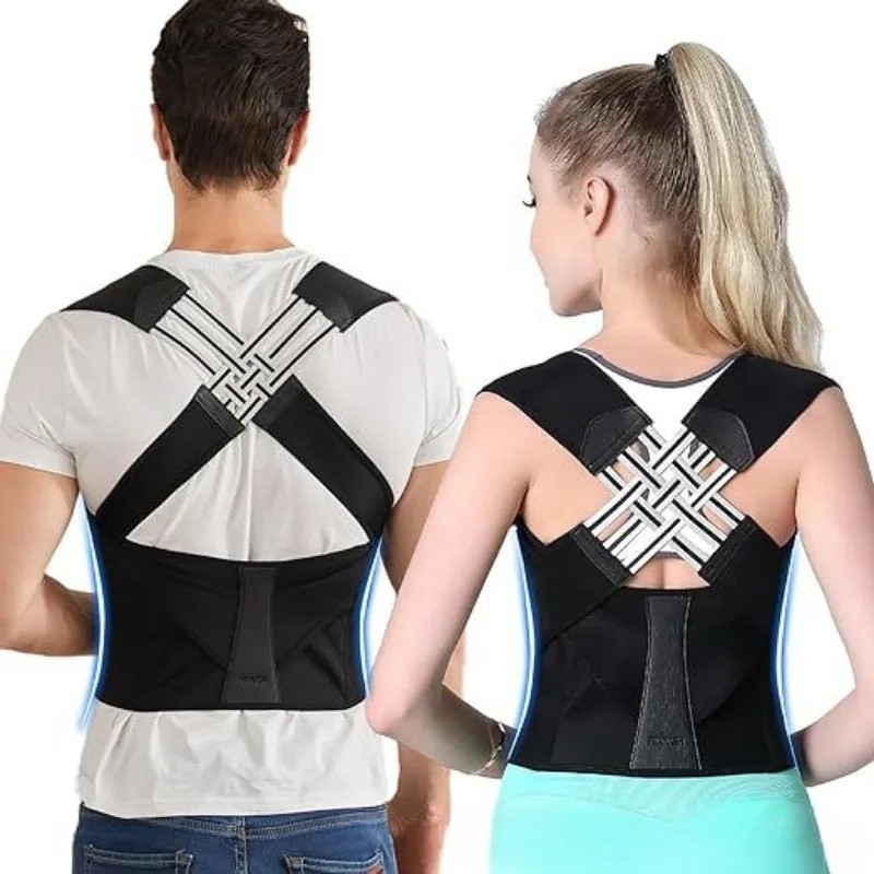 Adjustable Back Posture Corrector Belt Lumbar Spine Shoulder Support Unisex