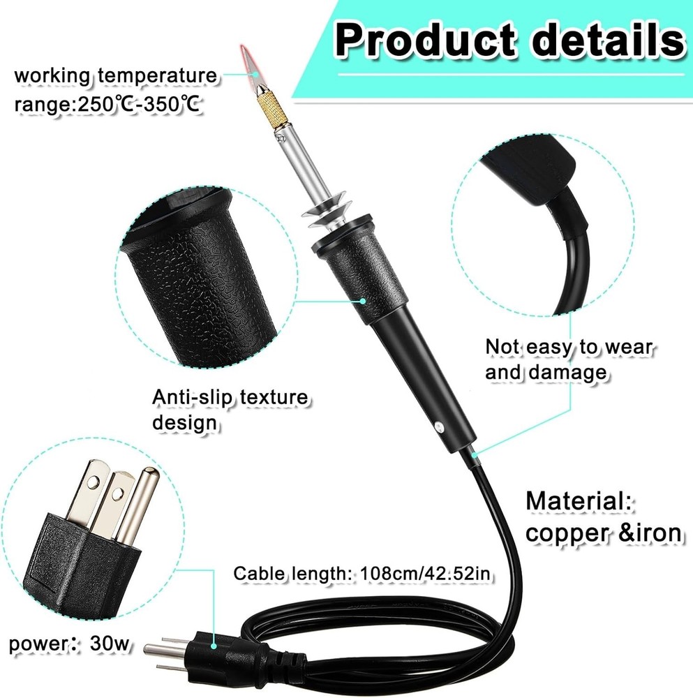 Versatile Hot Knife Cutter with Plastic Handle and 19 Piece Accessory Set