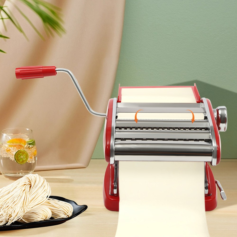 Pasta Maker & Roller Machine Noodle Spaghetti&Fettuccine Maker Adjustable