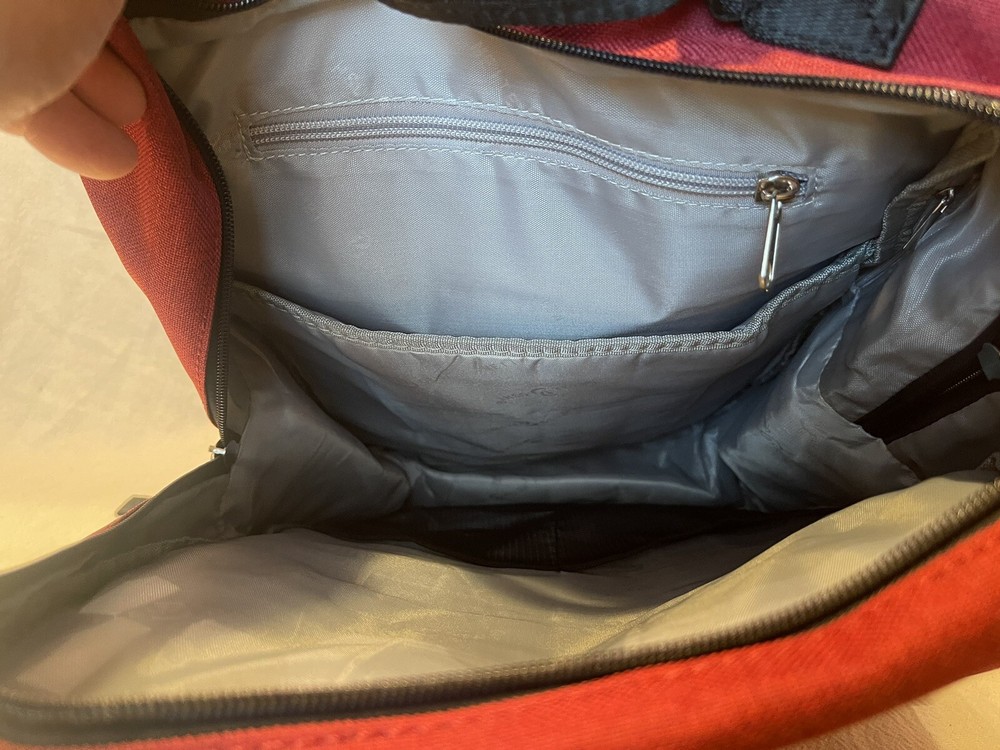 MEITE BOSHI large backpack leather straps multiple pockets