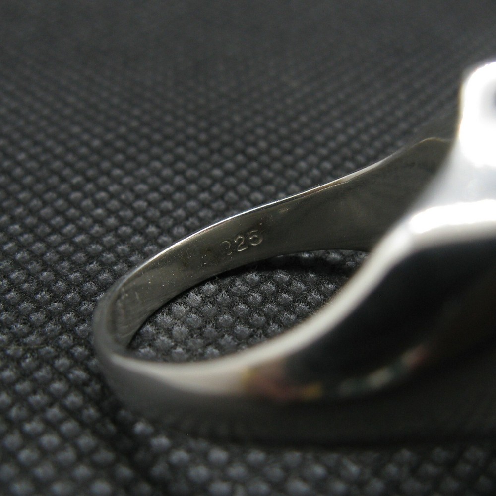 Sterling Silver Men Signet Ring Fleur De Lys Solid Genuine Hallmarked 925