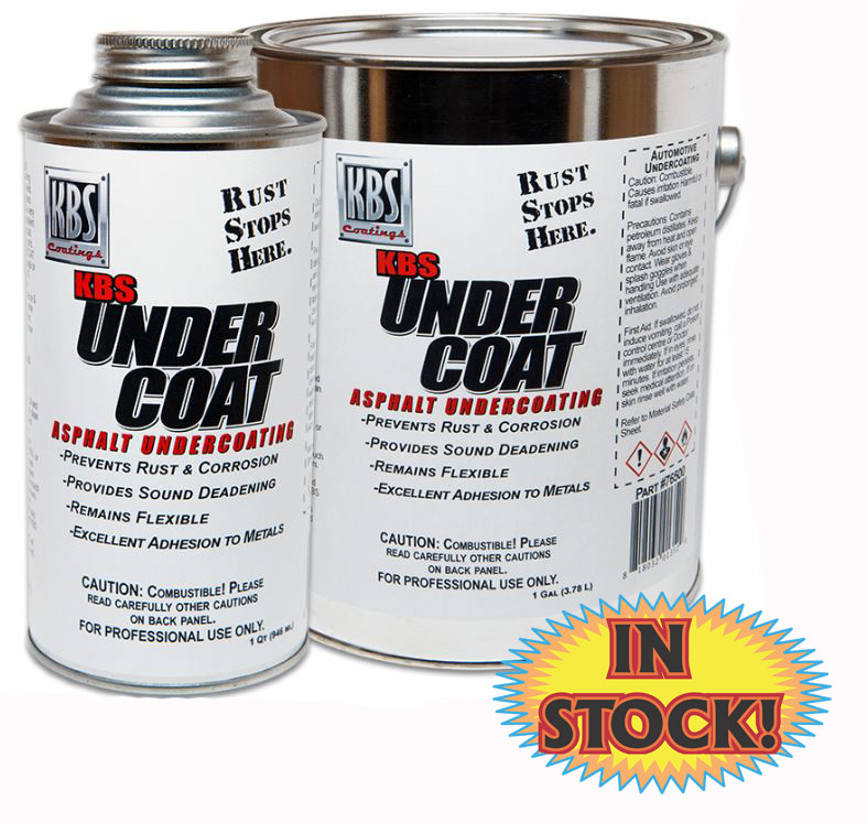KBS Coating 76400 - KBS UnderCoat - Solvent Asphalt - Quart
