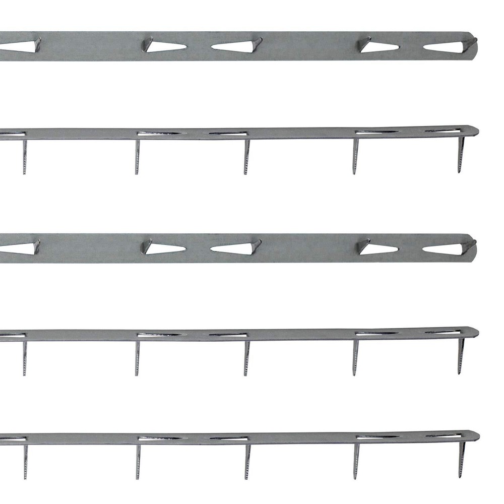 5-Pack 24" Upholstery Metal Tack Strips with Instructions