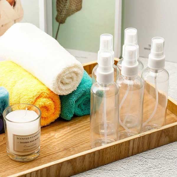 2Pack-12 Pack 1oz Clear Spray Bottle Plastic Perfume Empty Fine Mist Atomizer
