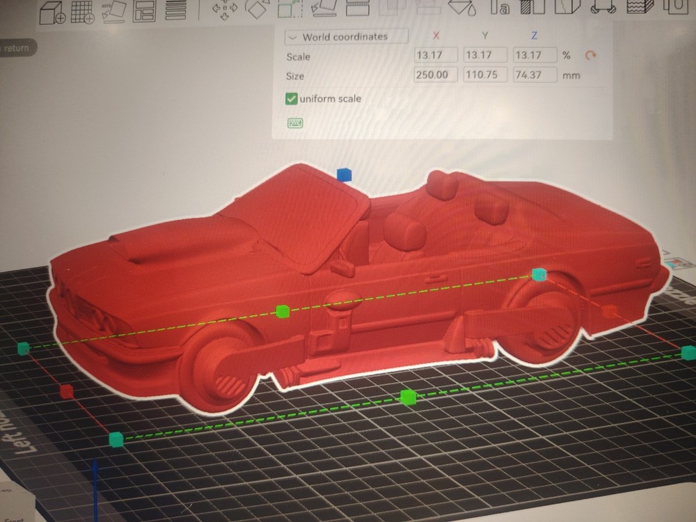Back to the Future 3D Printed Biff Bmw