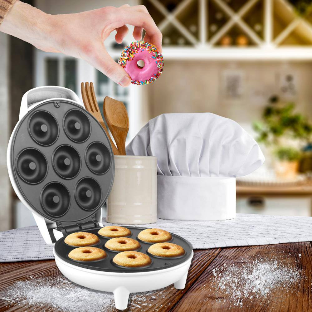 Mini Donut Maker Machine Dessert Specialty Appliance Kid-Friendly with Non-Stick