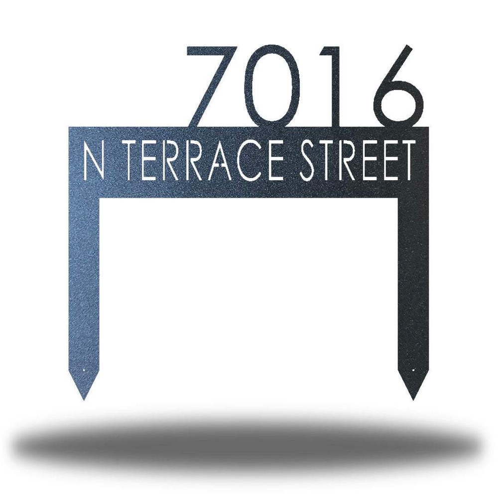 Custom Metal Address Yard Sign