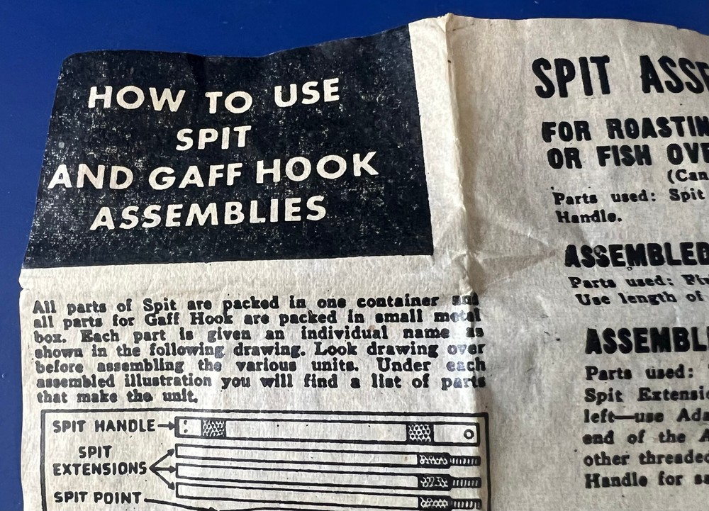 USAAF TYPE C-1 SURVIVAL VEST SPIT & GAFF SET