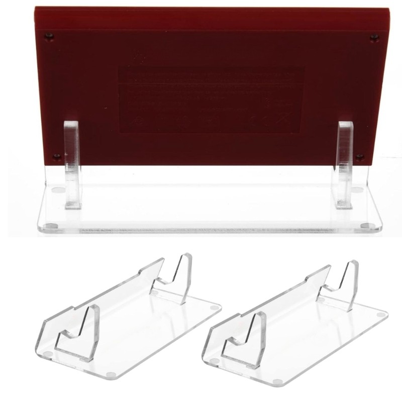 2pcs Acrylic Display Rack Storage Solution for Game and Watch Consoles and Discs