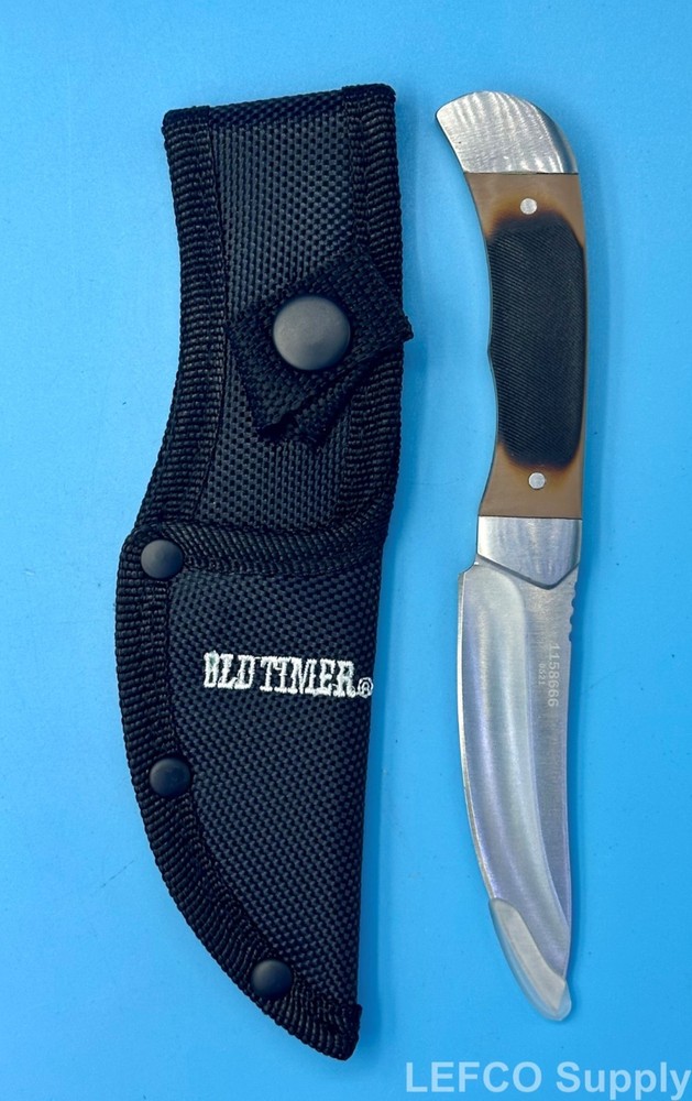 Schrade Old Timer 3 PC Gift Set Fixed Blade Knife Plus Lighter and Cigar Cutter