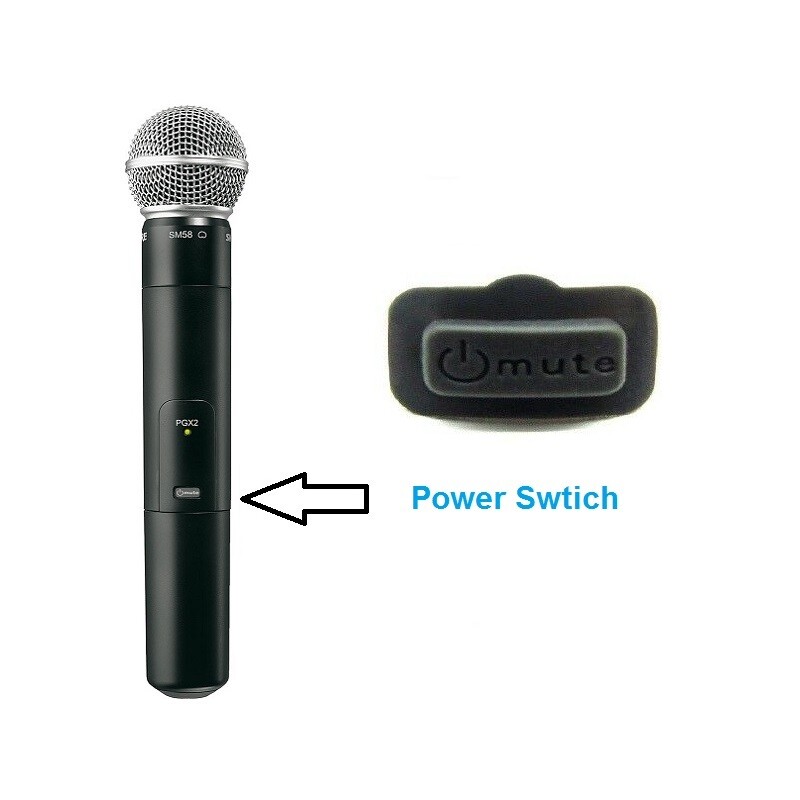 PGX Power Switch Mode/Set Button for Shure Wireless Mic Handhel PGX PGX2 2 Pack