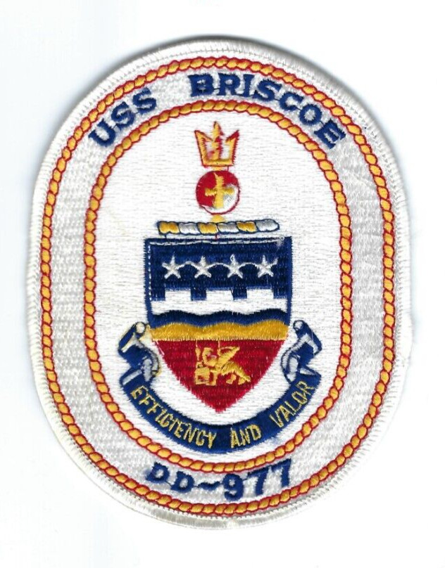 US Navy USS BRISCOE DD-997 Spruance-class destroyer - active 1975-2003 patch
