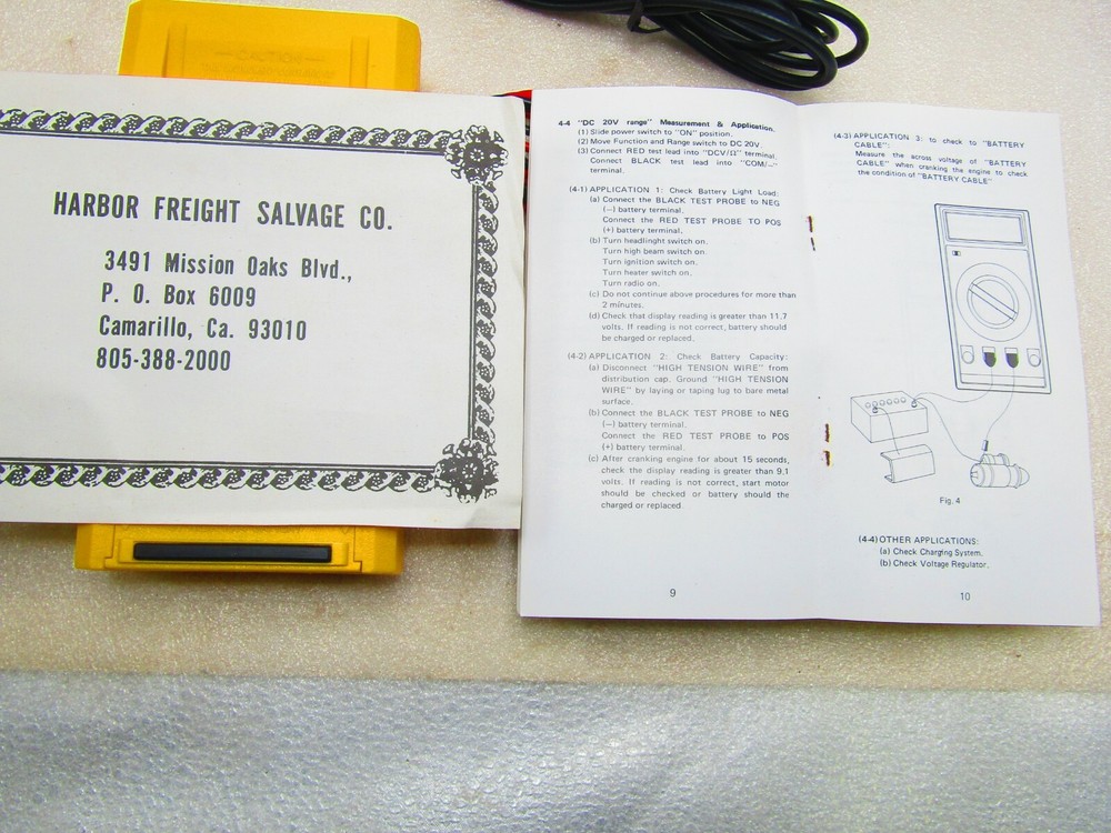 Digital Engine Analyzer, Stock No. 061