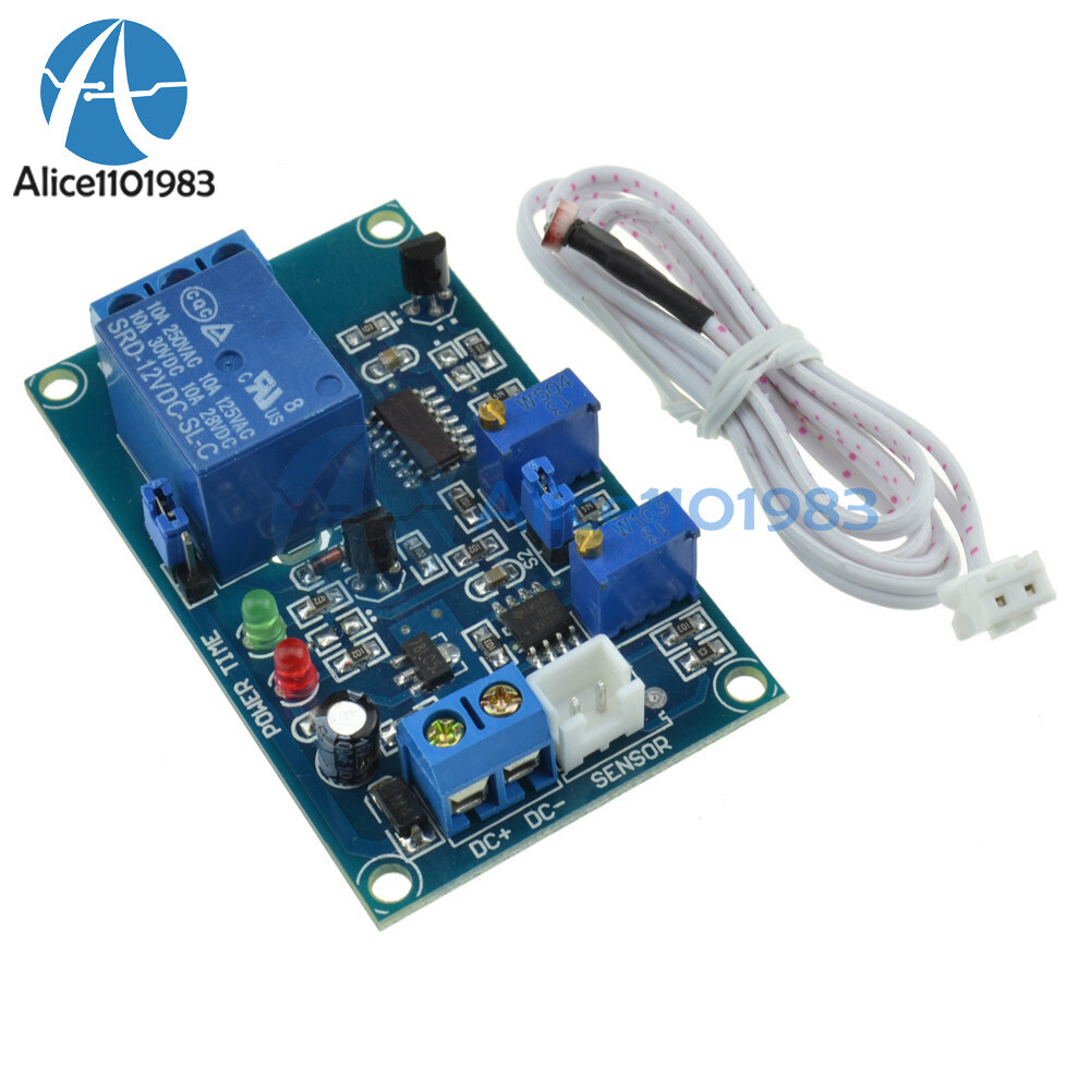 Photoresistor Relay Module 12V Light Detect Sensor Timmer Light Control