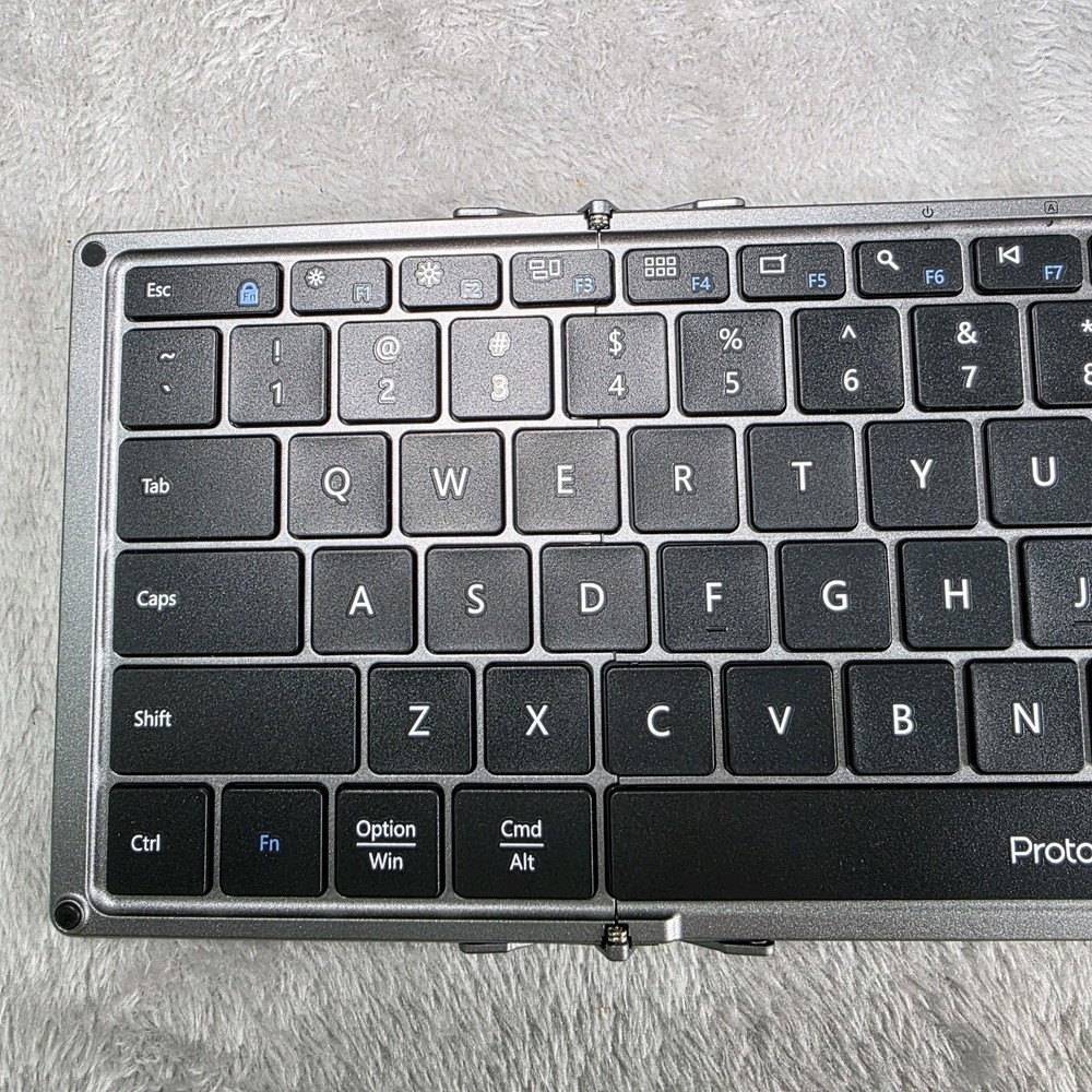 ProtoArc Foldable Keyboard and Mouse, XKM01 True Full-Size Folding Keyboard