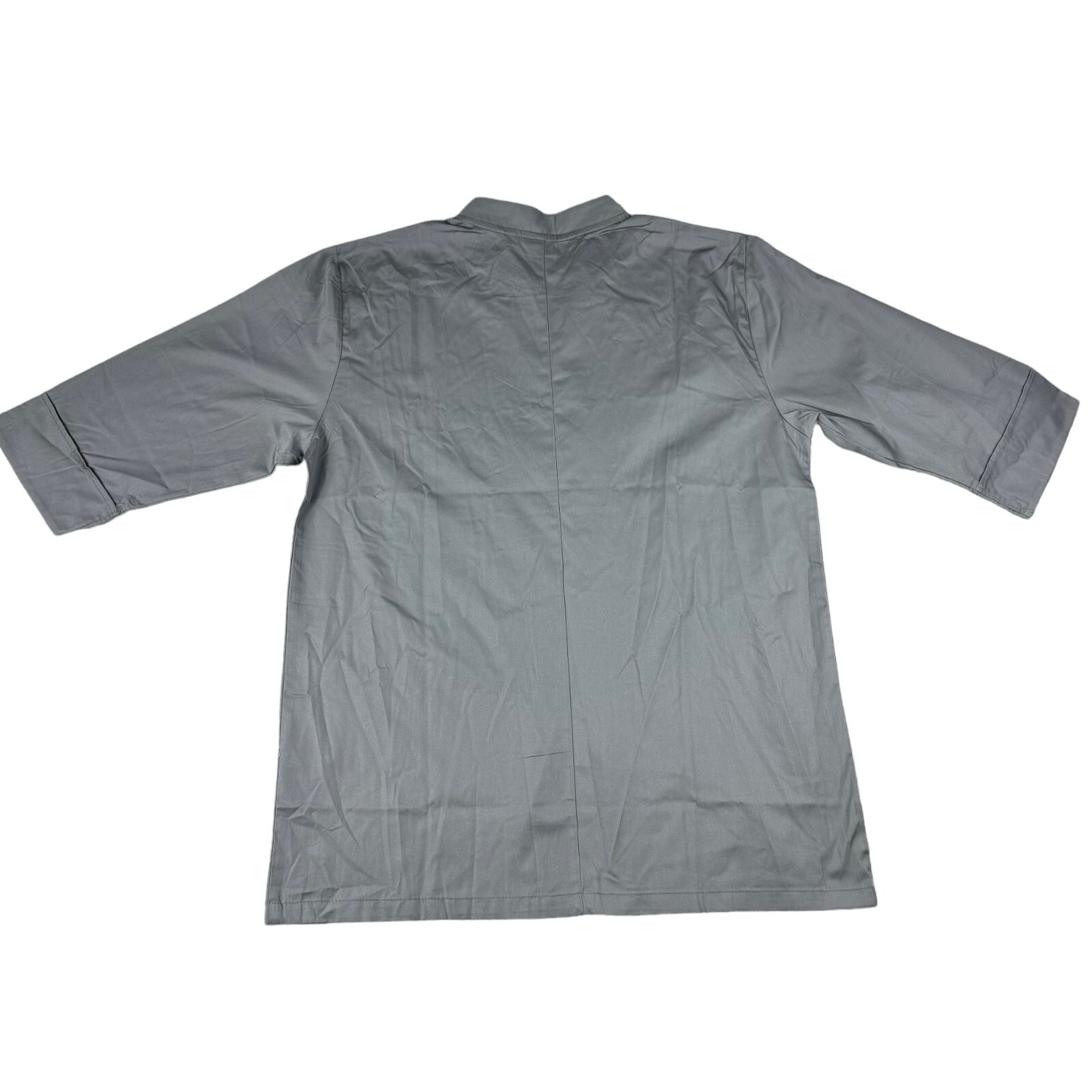 Chef Works Panera Bread Men's Large Gray Button Up Work Shirt