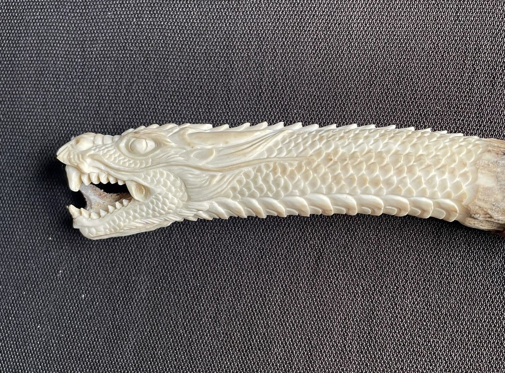 Obsidian/Antler Art Knife