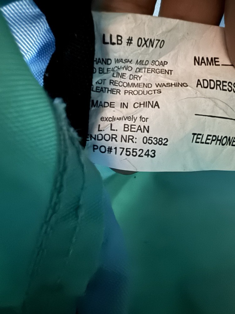 LL BEAN NYLON TOTE
