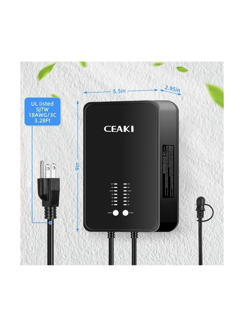CEAKI 300W Low Voltage Landscape Transformer with 2 Control Output...