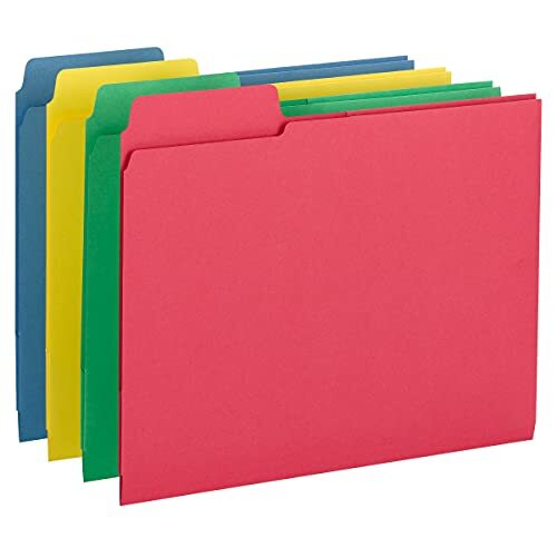 3-in-1 SuperTab Section Folder, 1/3-Cut Oversized Tab, Letter Size, Assorted