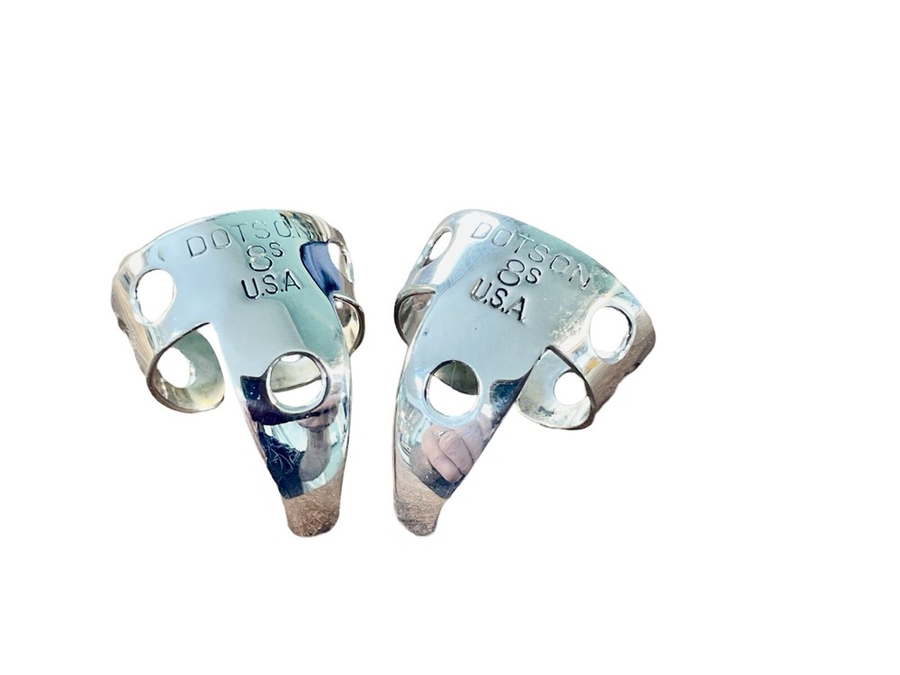 Dotson 8s Contoured Finger Picks Missing link Light & Strong For Power And Tone!
