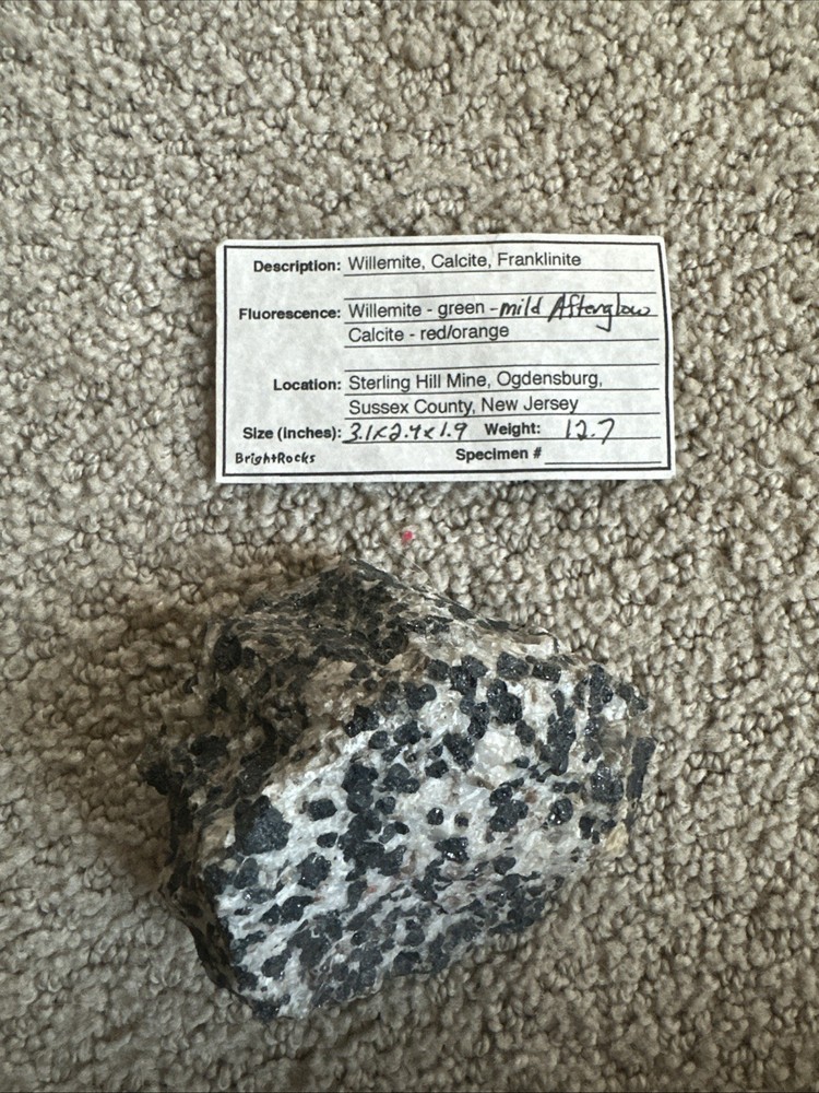 Willemite Calcite Franklinite