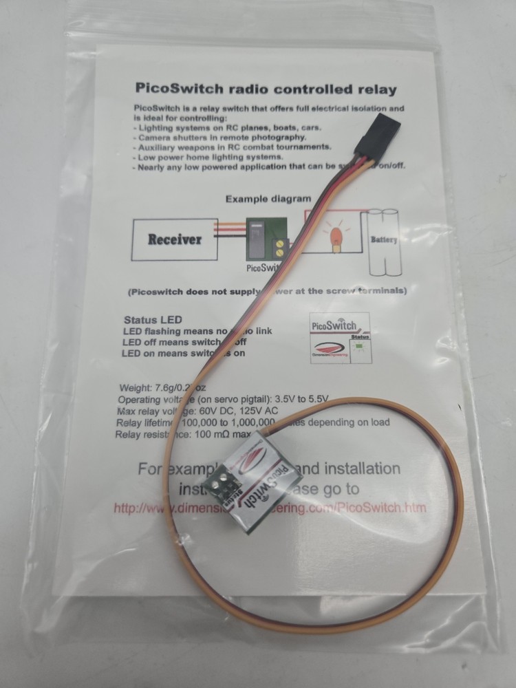 DimensionEngineering PicoSwitch Radio Controlled Relay