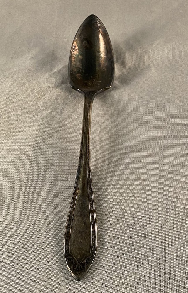 Community Plate  Soup Dessert Spoon Sheraton Pattern Silverplated Silver Plated