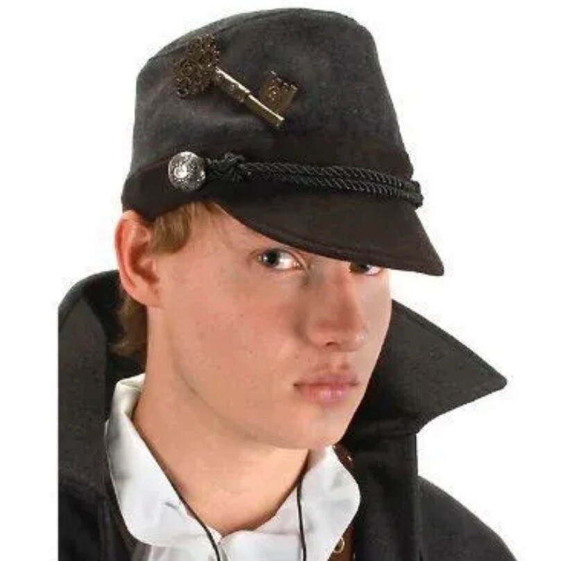 Steampunk Cadet Grey Hat