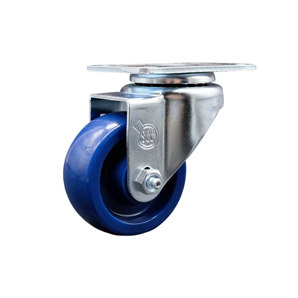 3.5 Inch SS Solid Polyurethane Wheel Swivel Top Plate Caster Service Caster