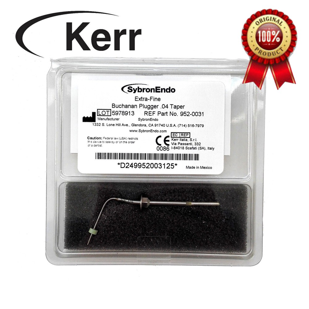 SybronEndo Buchanan System B Heat Pluggers Fill Obturation Elements Tips 5 Sizes