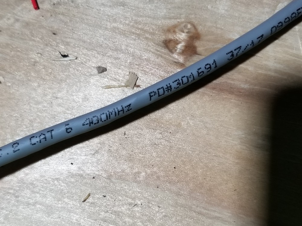 Hyperline 23/4P CAT6 LAN UTP Networking Ethernet Cable CMP/Plenum Gray /100ft