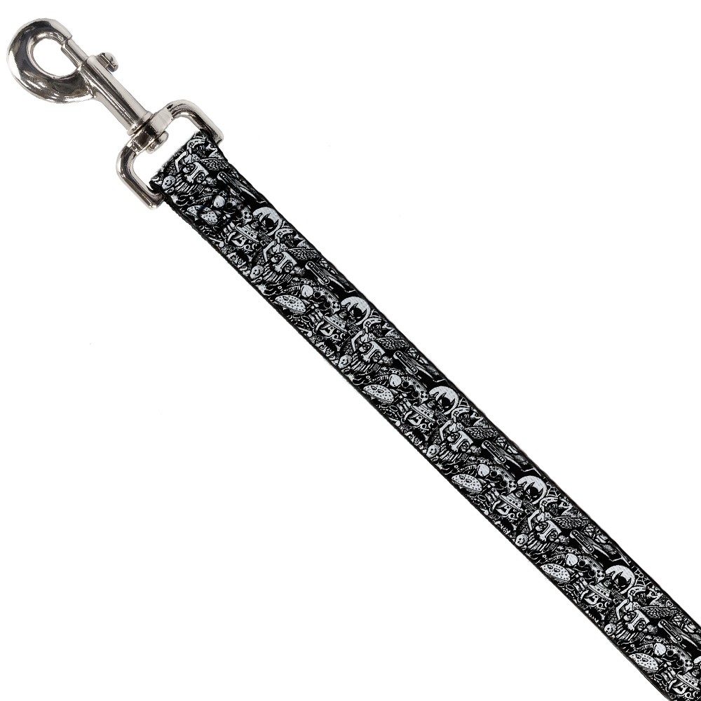 Dog Leash Comic Nightmare NARROW 0.5"