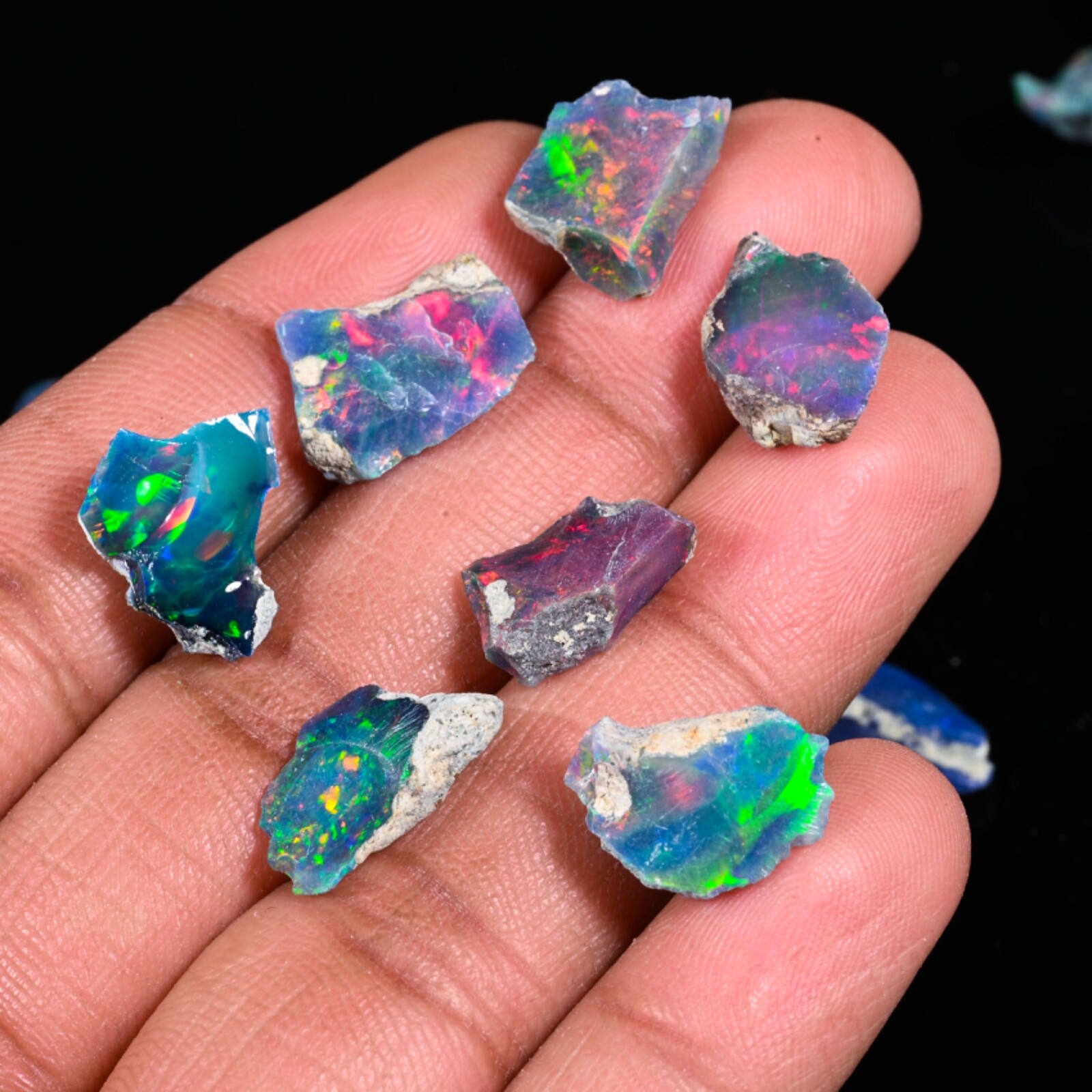 opal rough cut grade opal raw, Ethiopian opal gemstone, 10 Pieces large opal lot